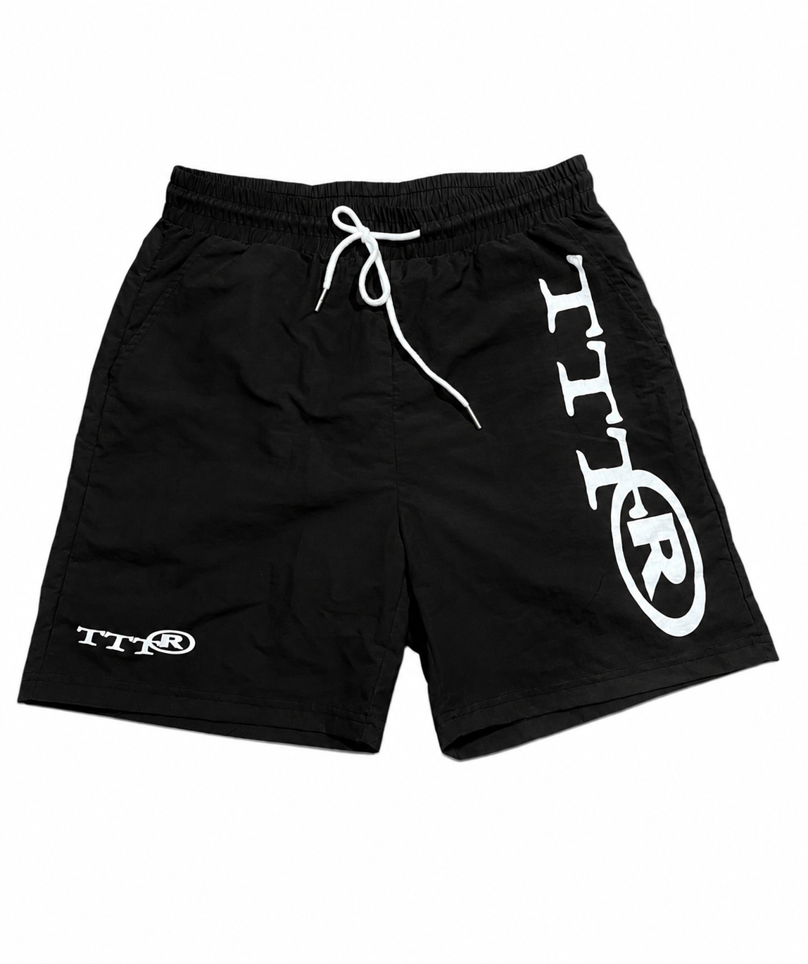 TTTR Black Nylon Shorts