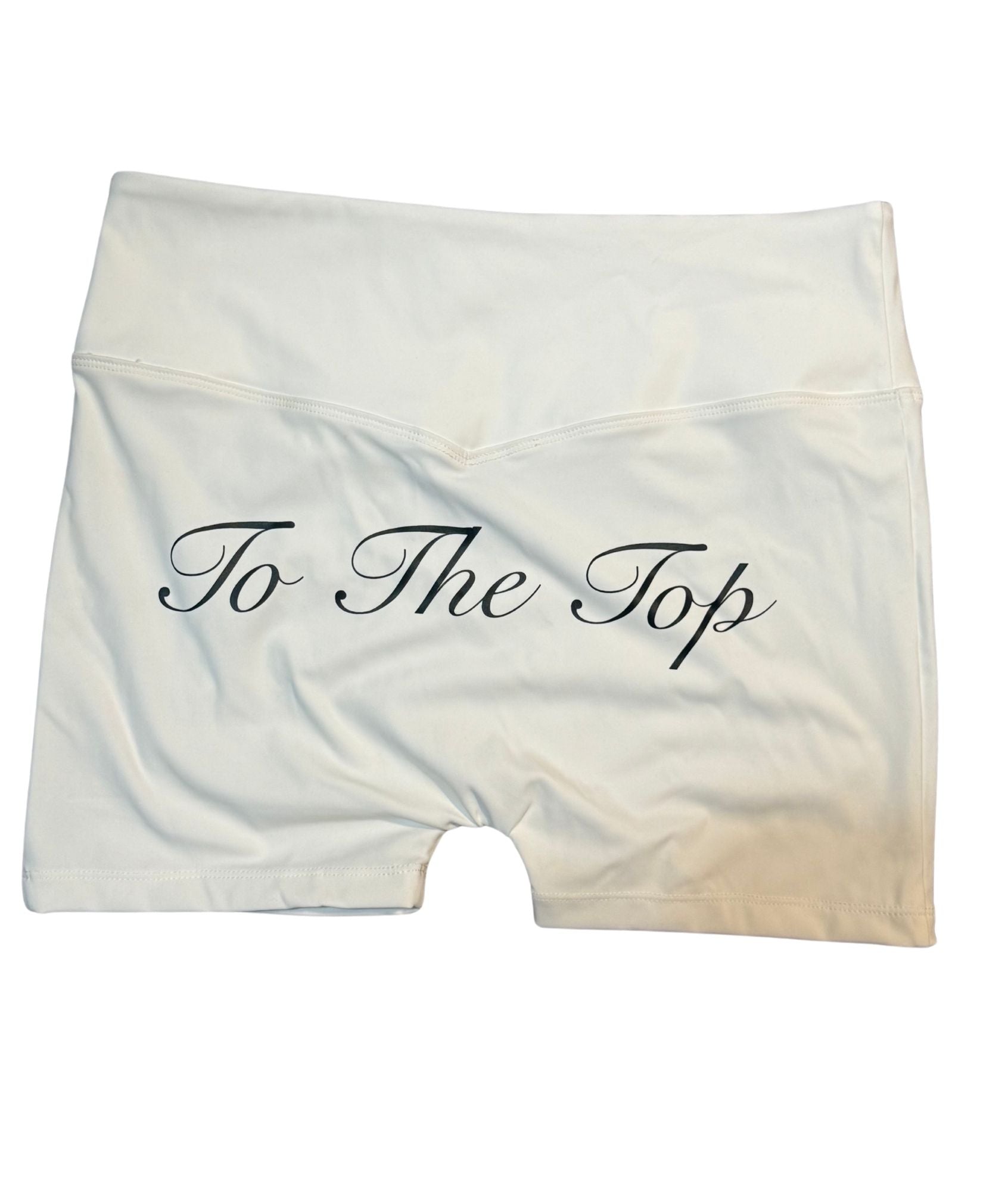Women's SignaTTTure White Biker Shorts