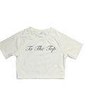 Women's SignaTTTure White Spandex/Nylon Crop Tops