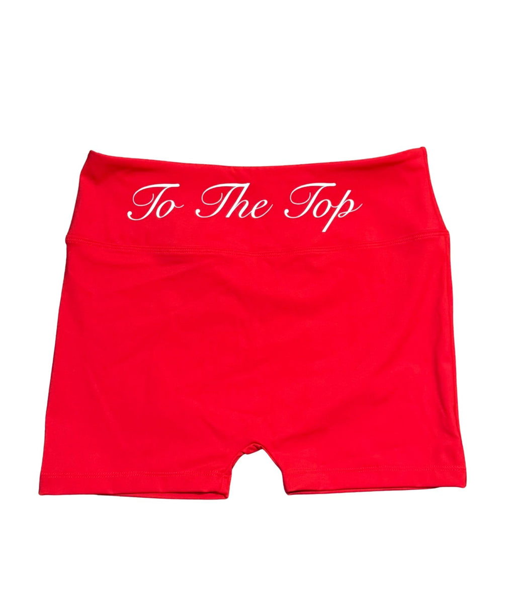 Women's SignaTTTure Red Biker Shorts